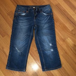 Justice cropped kids jeans
